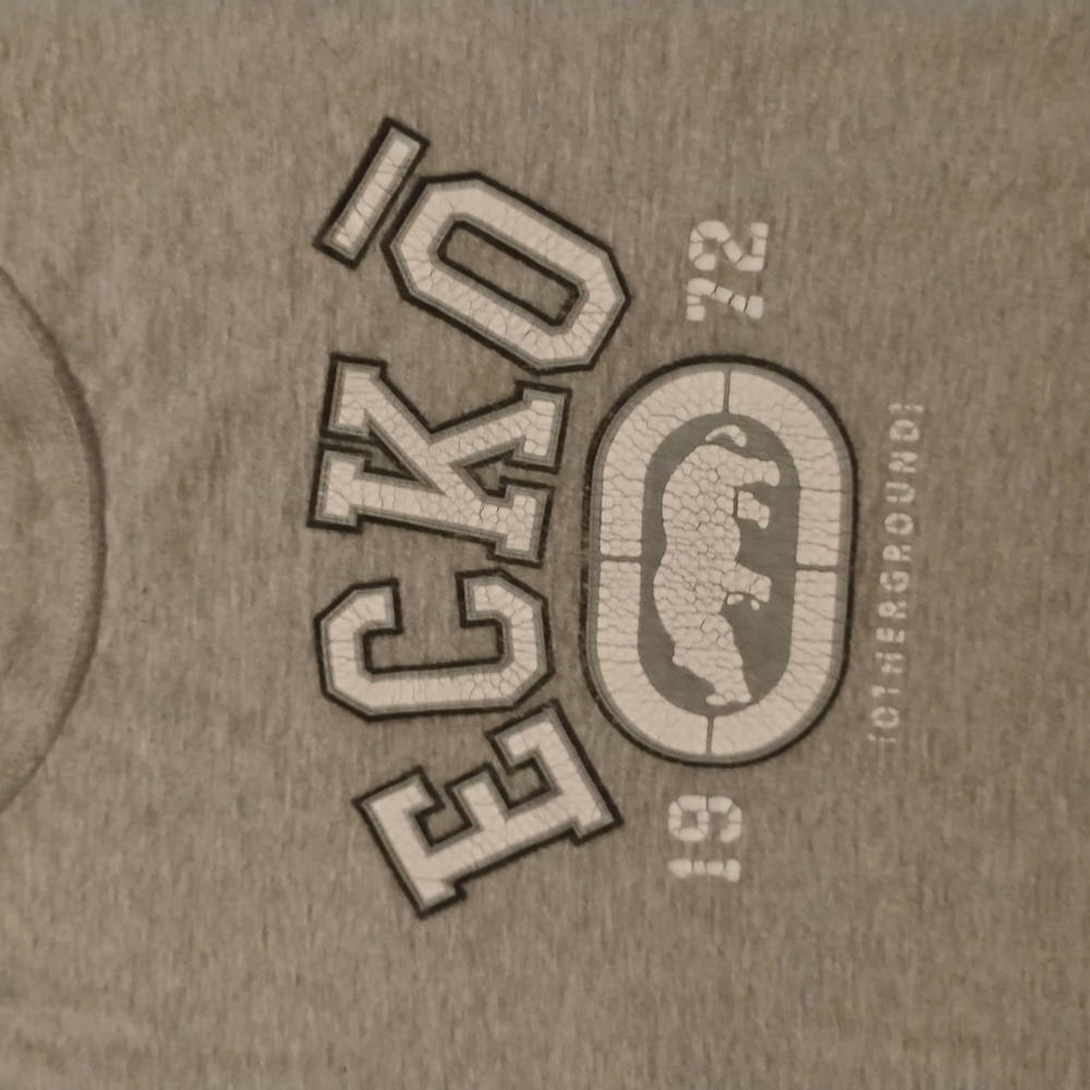 Ecko Unlimited Gray Graphic Logo Men's Shirt